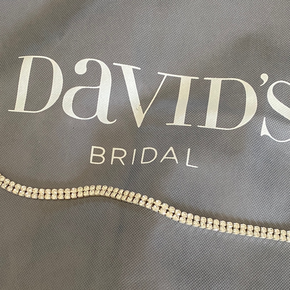 David's Bridal Rhinestone Bridal Belt - Picture 2 of 4